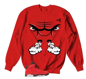 Retro 6 Toro Bravo Raging Face Sweater