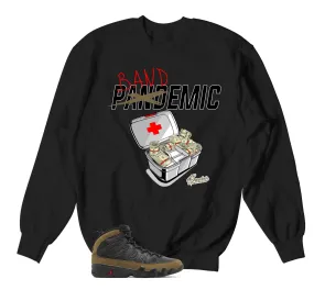 Retro 9 Olive Bandemic Sweater