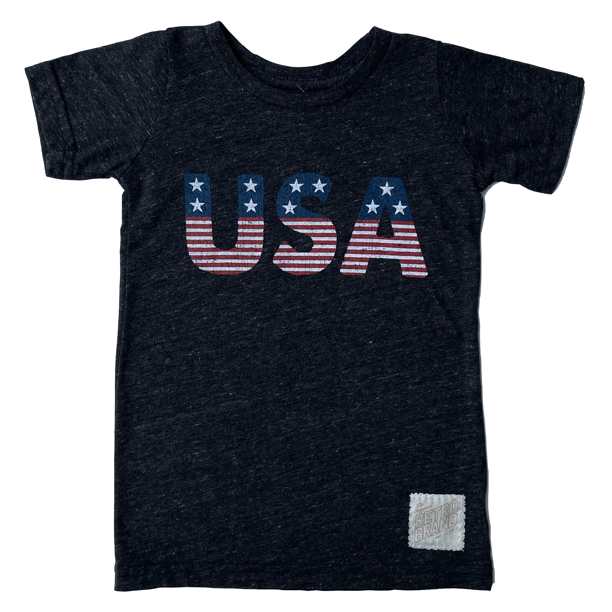 Retro Brand - USA Tee in Charcoal