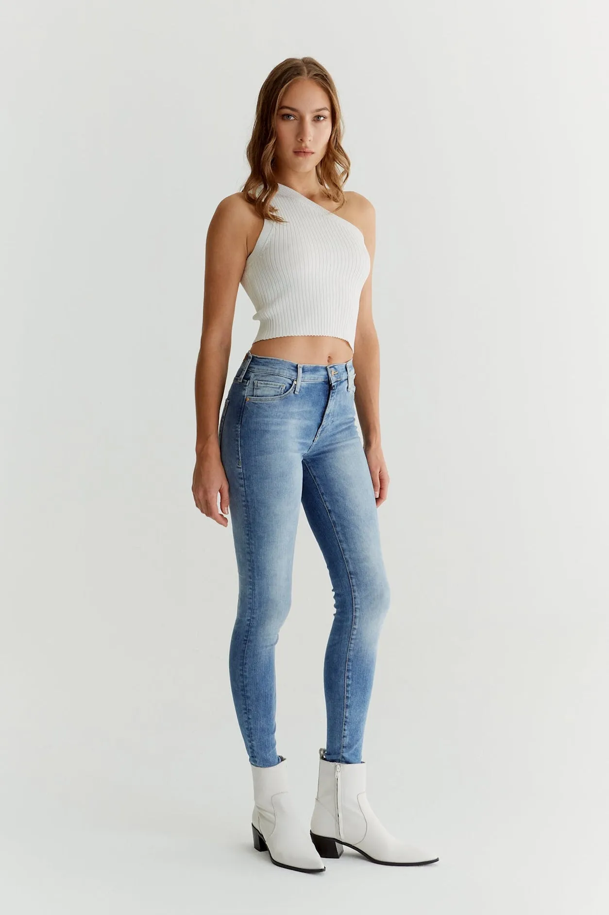 SOPHIA High Waist Jeans Super Skinny medium blue