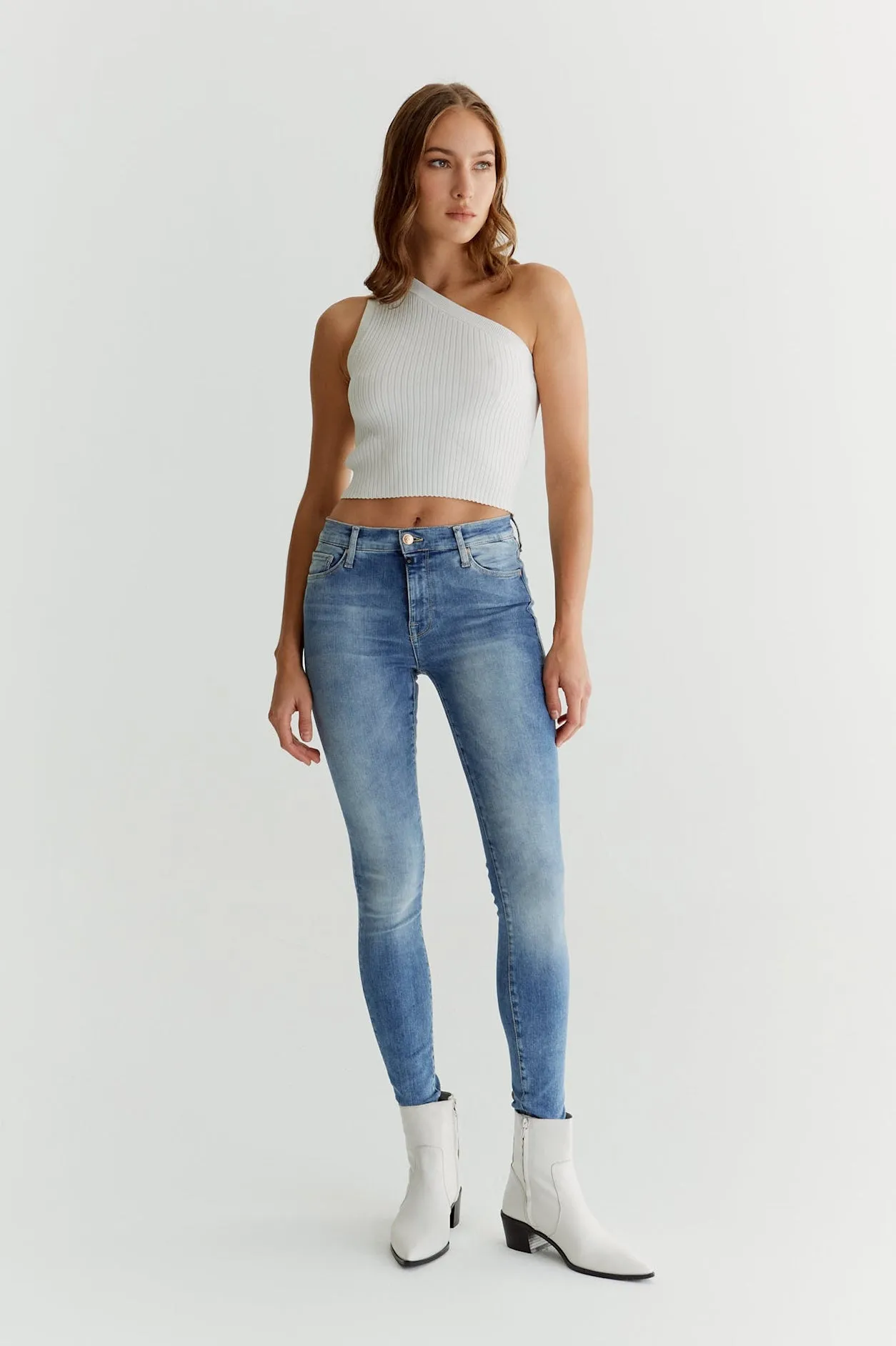 SOPHIA High Waist Jeans Super Skinny medium blue