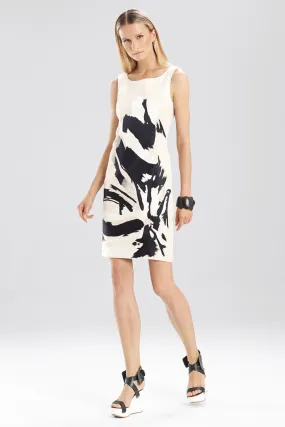 Spring Cotton Brushstroke Embroidered Dress