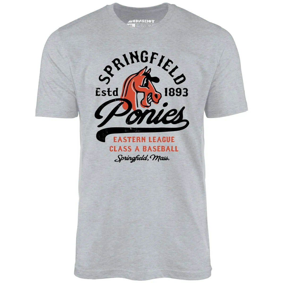 Springfield Ponies - Massachusetts - Vintage Defunct Baseball Teams - Unisex T-Shirt