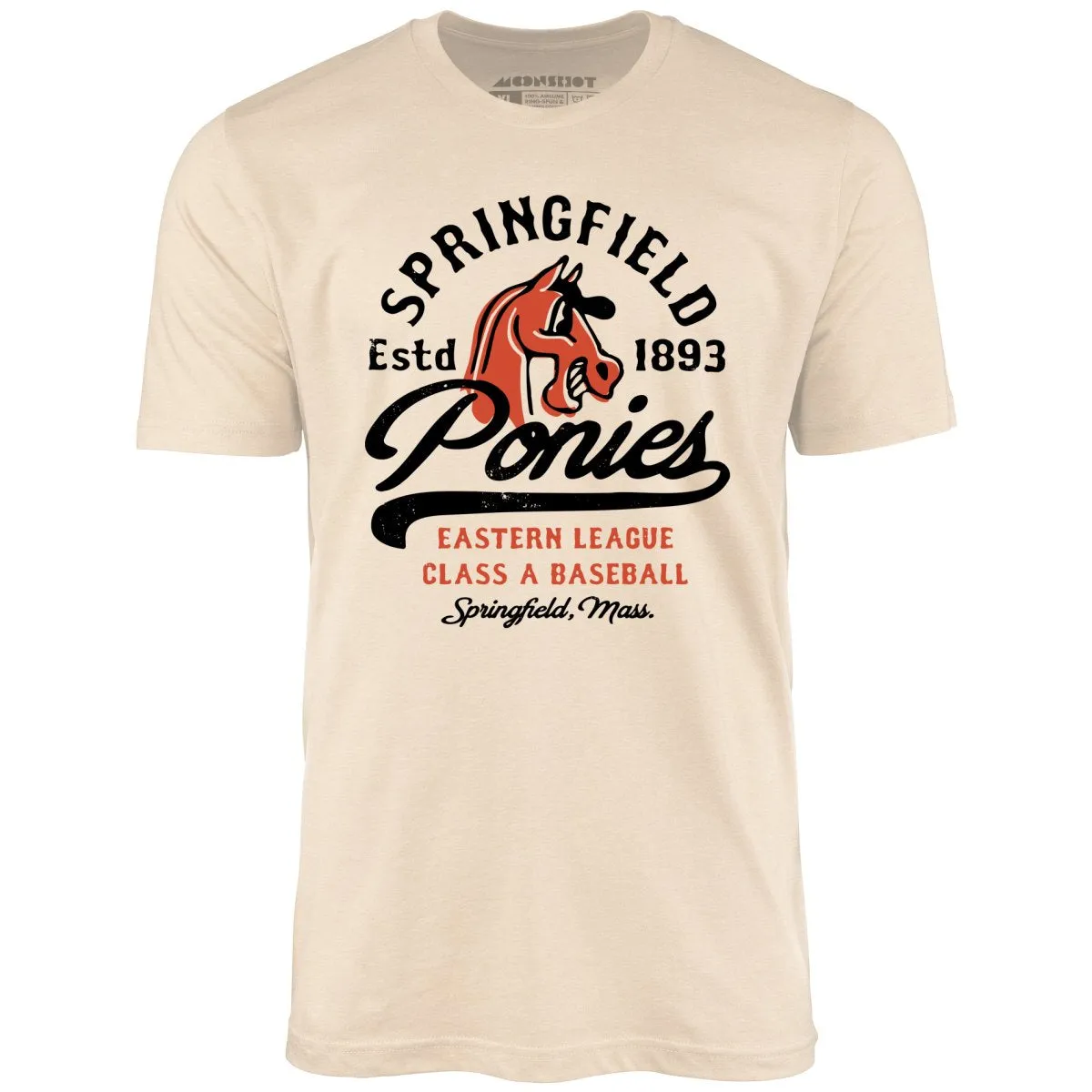 Springfield Ponies - Massachusetts - Vintage Defunct Baseball Teams - Unisex T-Shirt