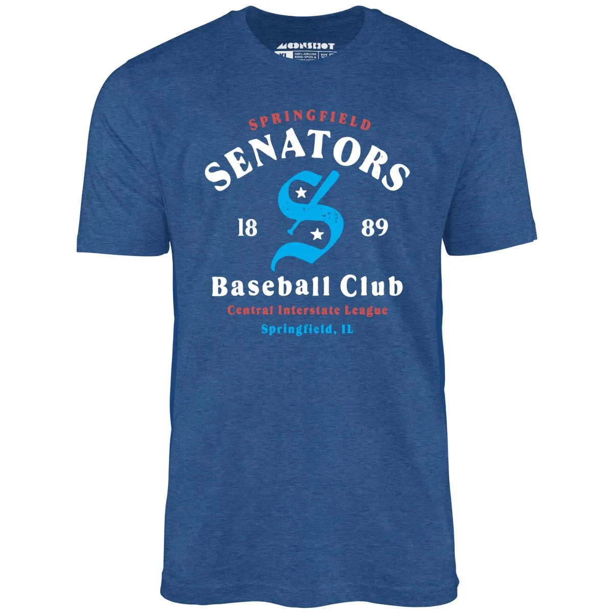 Springfield Senators - Illinois - Vintage Defunct Baseball Teams - Unisex T-Shirt