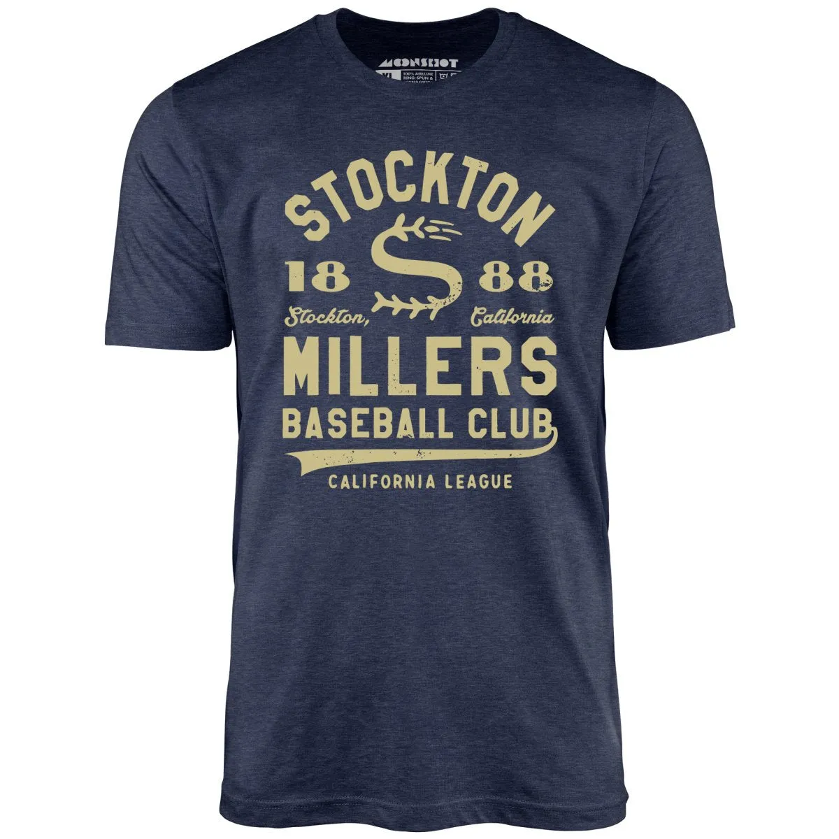 Stockton Millers - California - Vintage Defunct Baseball Teams - Unisex T-Shirt