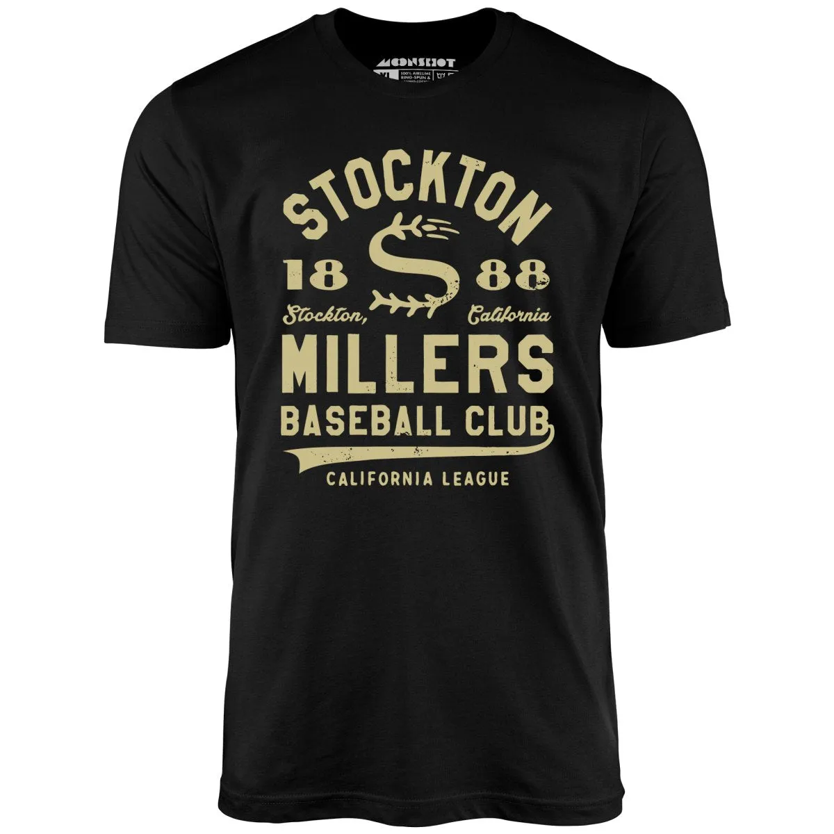 Stockton Millers - California - Vintage Defunct Baseball Teams - Unisex T-Shirt