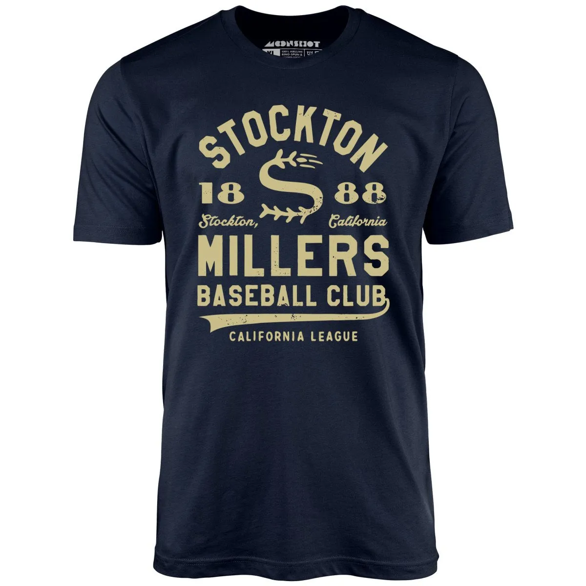 Stockton Millers - California - Vintage Defunct Baseball Teams - Unisex T-Shirt