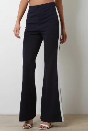 Tuxedo Stripe High Waisted Flare Pants