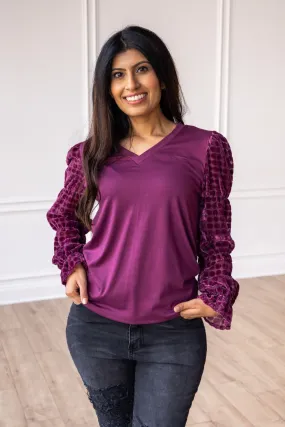 Velvet Dream Polka Dot Top