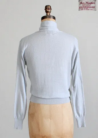 Vintage 1970s Grey Bar Harbor Sweater