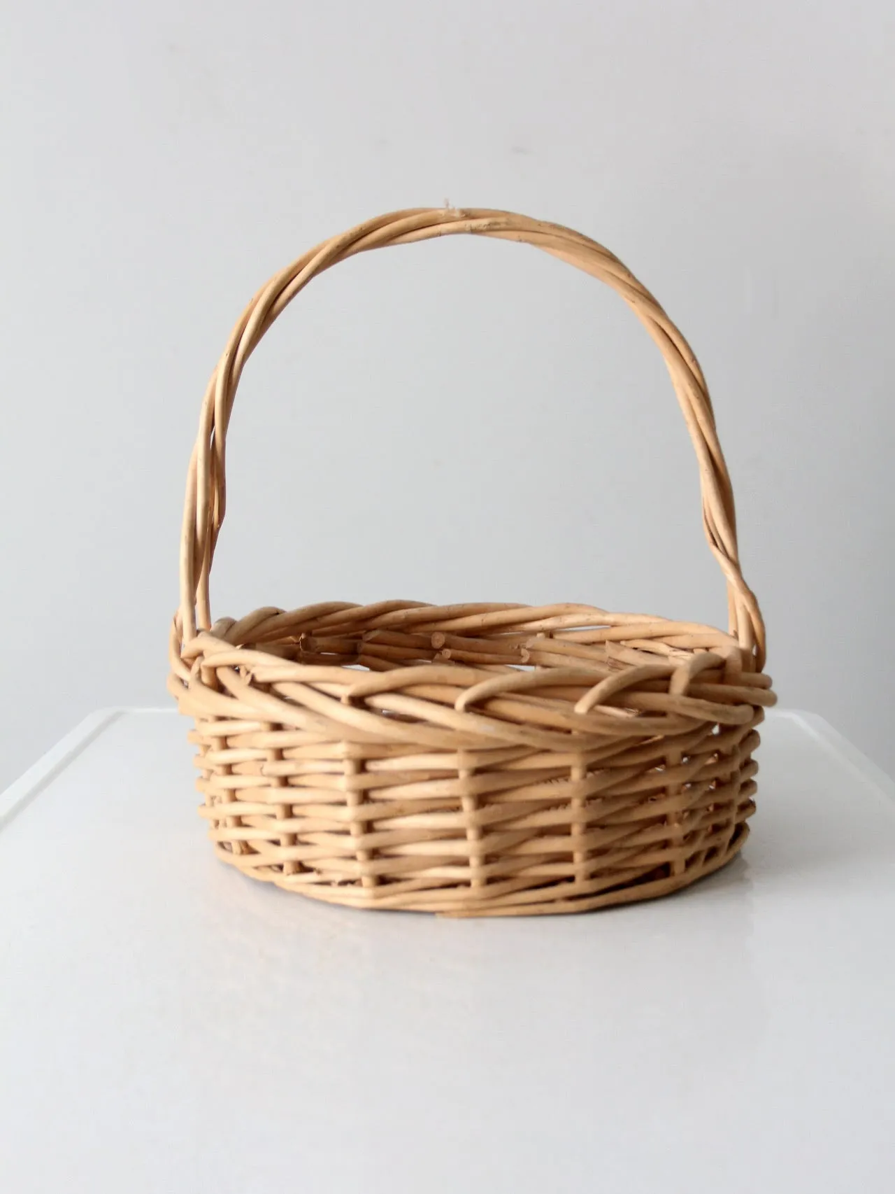 vintage bentwood gathering basket