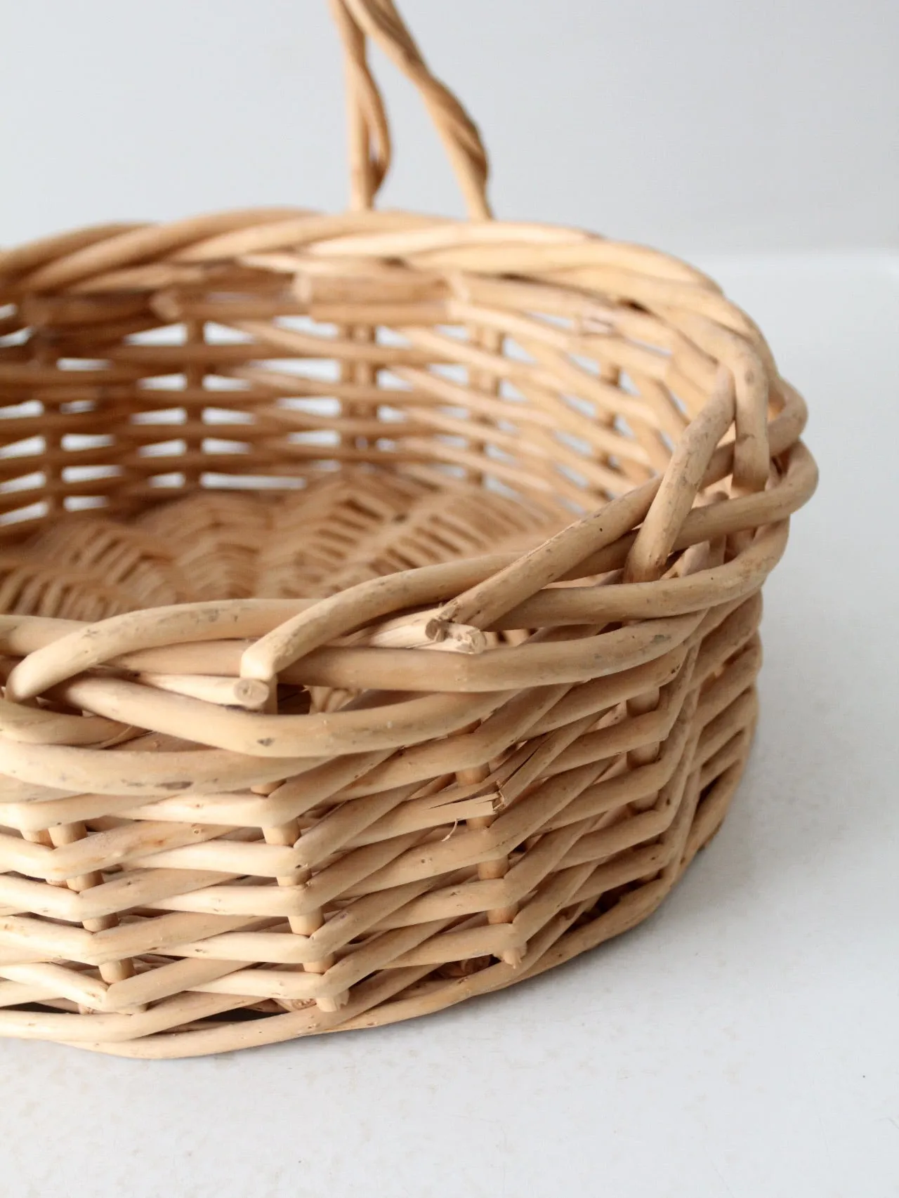 vintage bentwood gathering basket