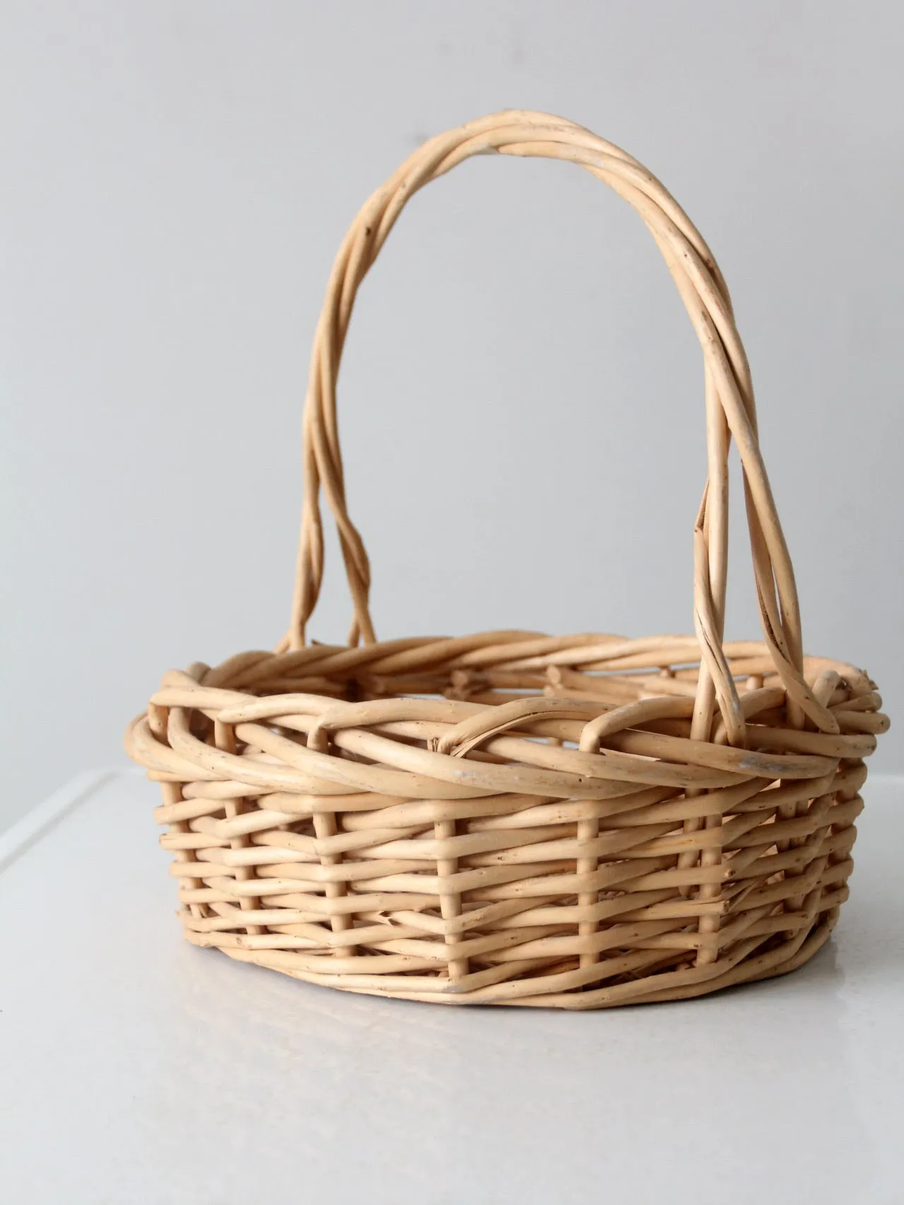 vintage bentwood gathering basket