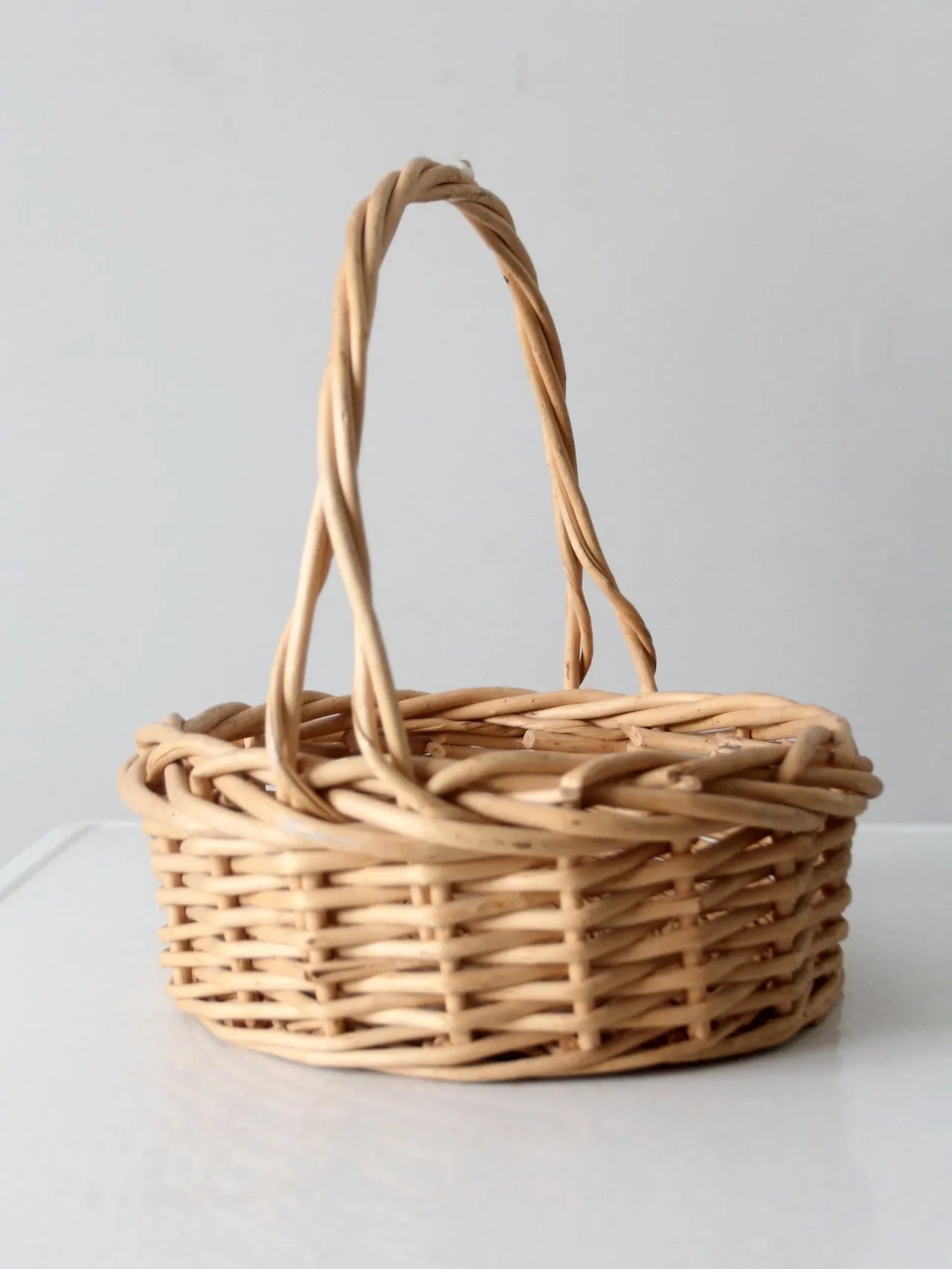 vintage bentwood gathering basket