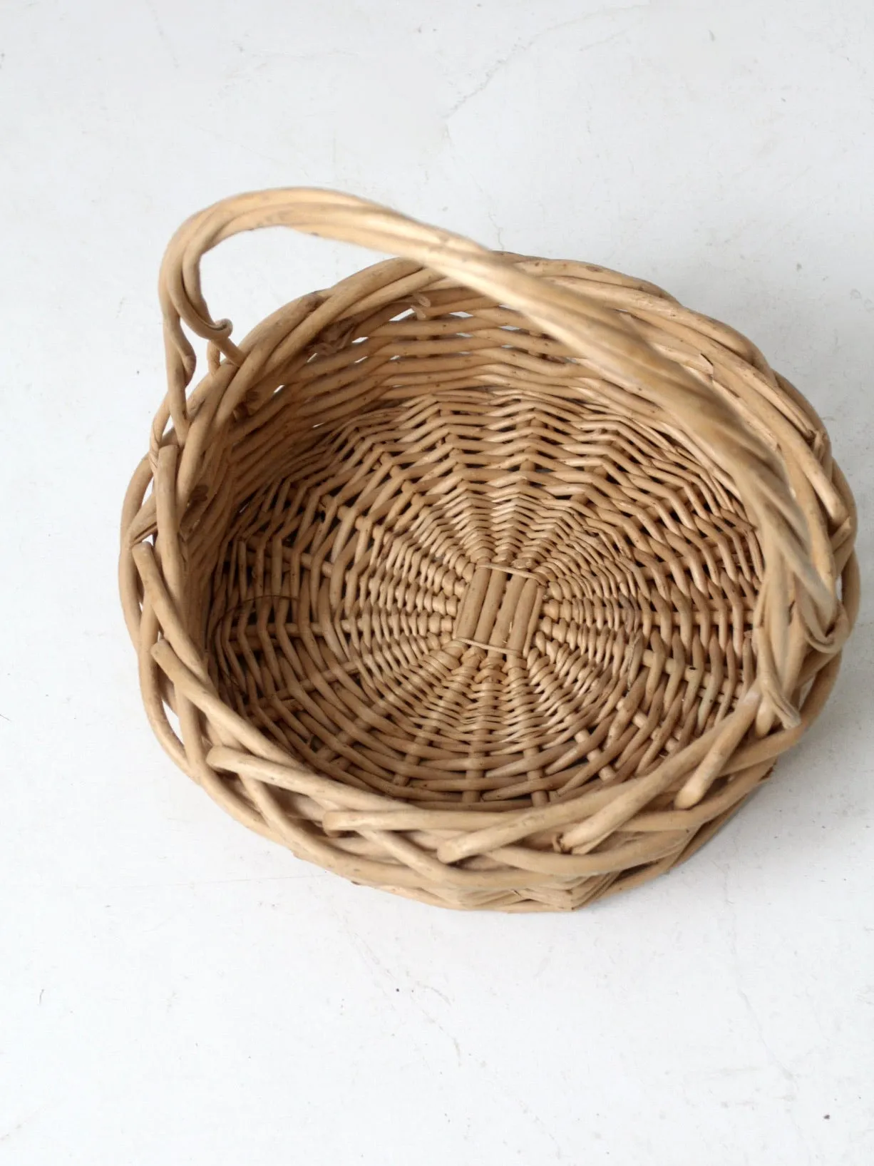 vintage bentwood gathering basket