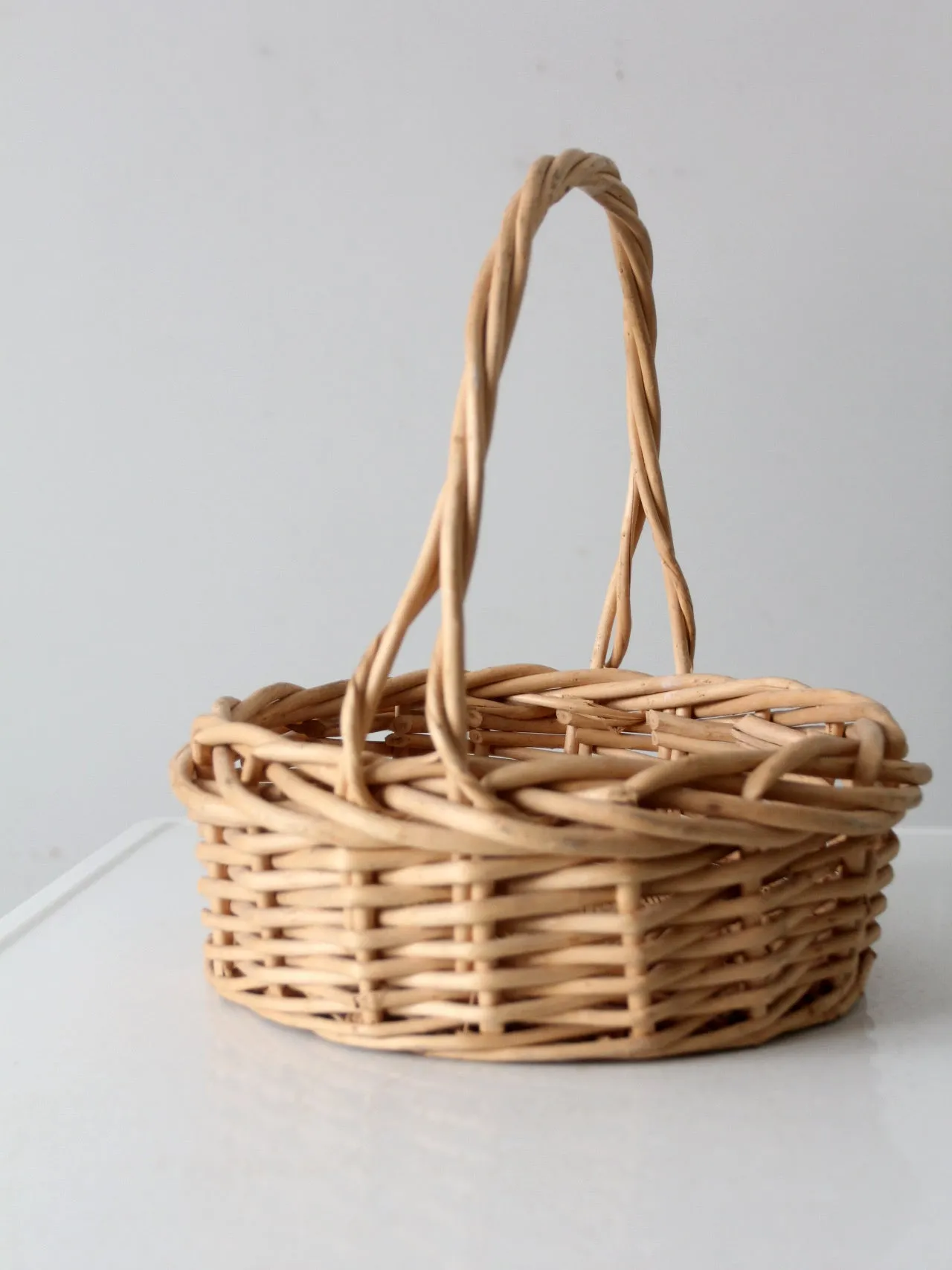 vintage bentwood gathering basket