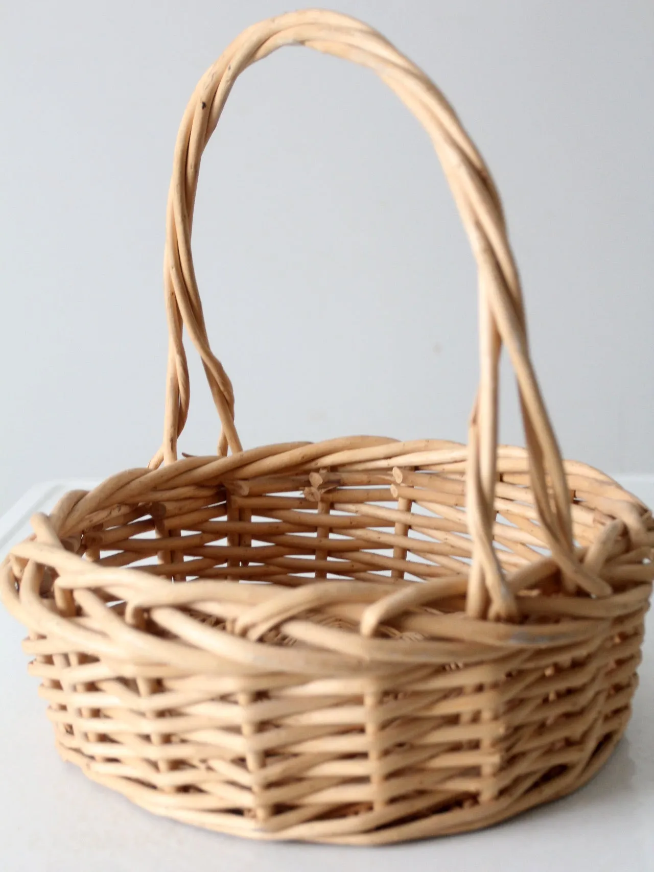 vintage bentwood gathering basket