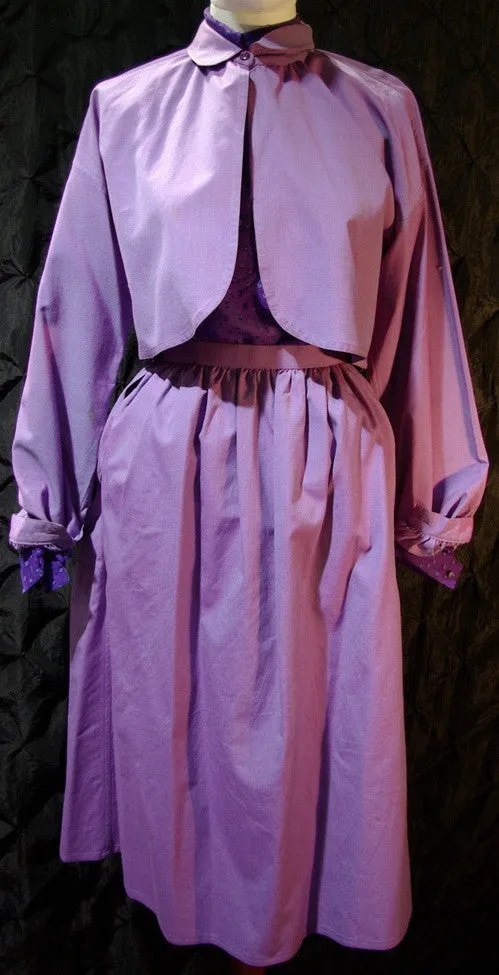 Vintage Geoffrey Beene Iridescent Lavender Skirt and Jacket with Blouse