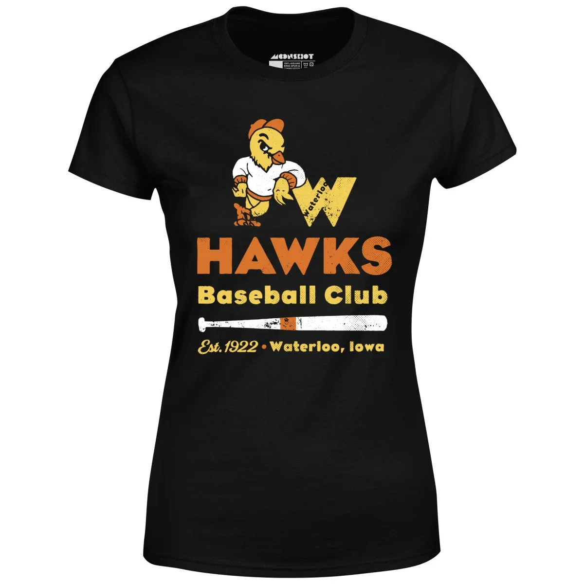 Waterloo Hawks - Iowa - Vintage Defunct Baseball Teams - Women's T-Shirt