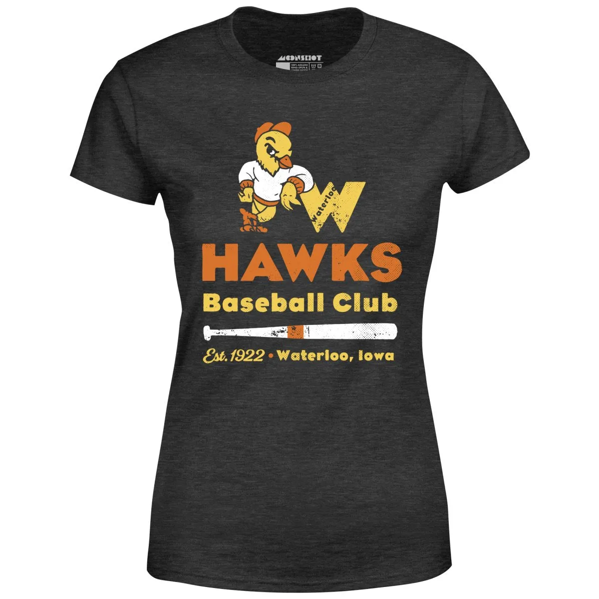 Waterloo Hawks - Iowa - Vintage Defunct Baseball Teams - Women's T-Shirt